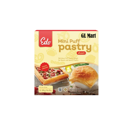 

MINI PUFF PASTRY SHEET 375GR / Zuppa Soup / Adonan Pisang Bolen
