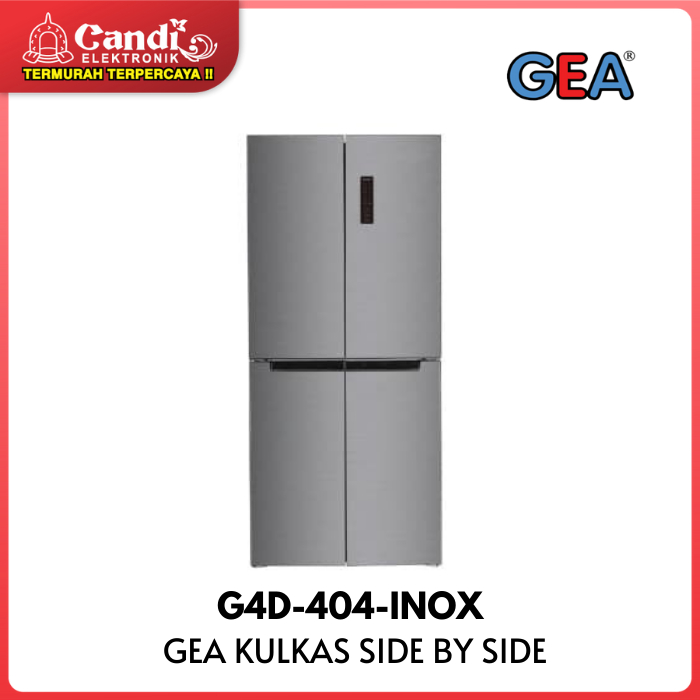 GEA KULKAS SIDE BY SIDE G4D-404-INOX / G4D-404 INOX / G4D404
