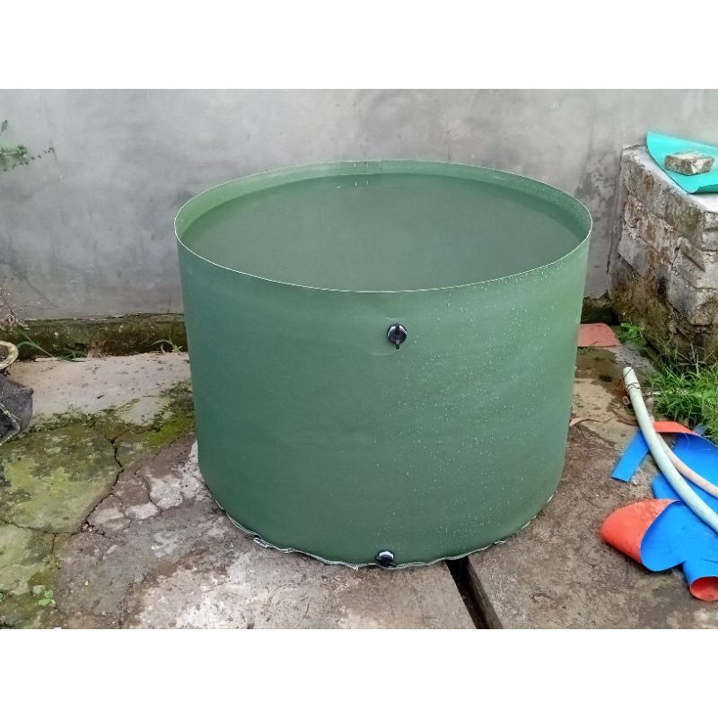Kolam Bundar/Tandon Air uk D1 T80 Bahan karet pvc