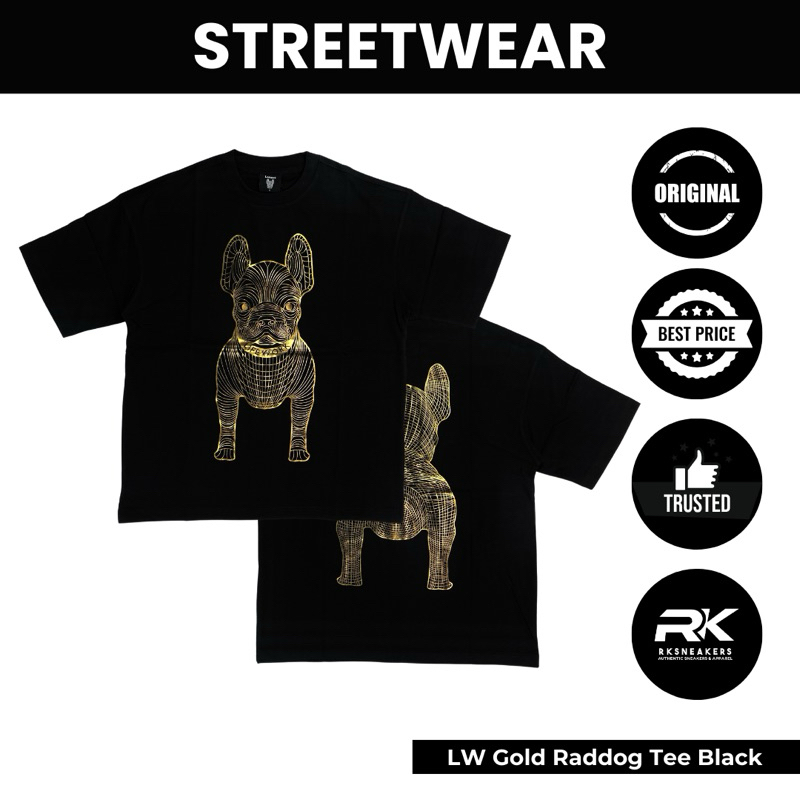 Lifework Gold Raddog Black Tee 100% Authentic