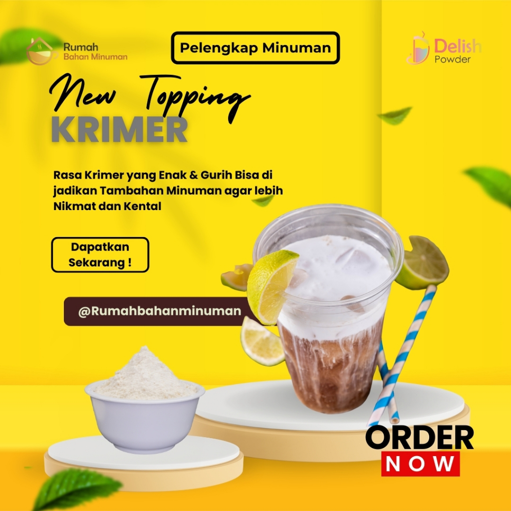 

Pelengkap Bubuk Minuman Kekinian Krimer Bubuk / Creamer Powder Usaha Minuman