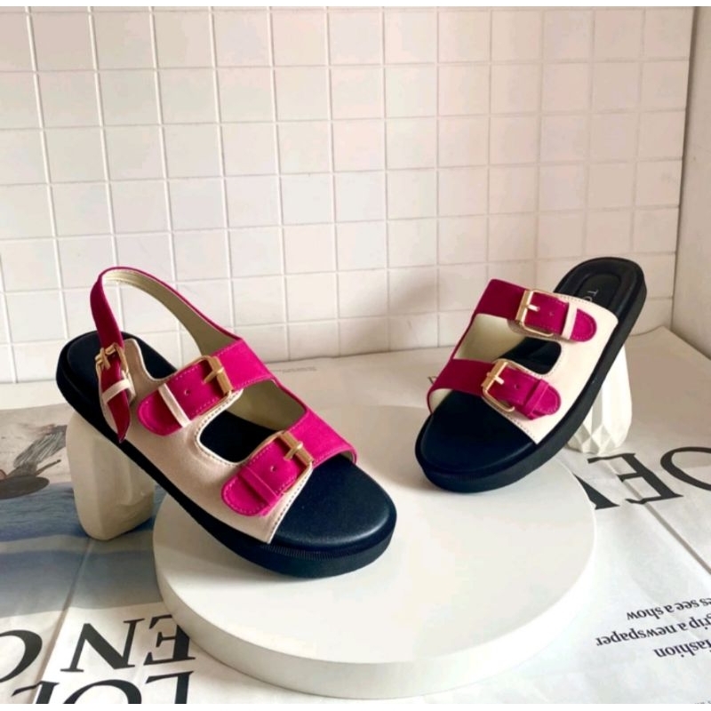 Sepatu Sendal Simple Sepatu Sendal Wanita Lotso & Marsha Series