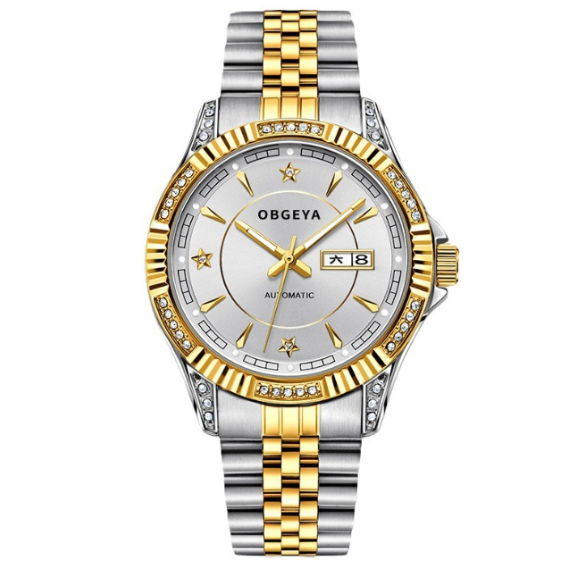 OBGEYA SJ089J1 SPB088 Automatic Stainless steel PADI Special Edition Jam Tangan Berlian Asli Jam Tan