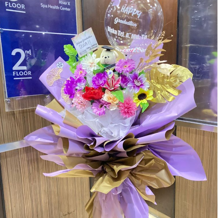 Standing Bunga / Bunga Papan Ucapan / Standing Akrilik khusus Pontianak - Kadokita Pontianak