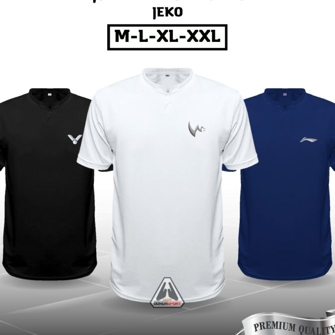 KI3 BLL JEKO Baju Bton Kerah Kaos Bton Berkerah Wangki Baju Olahraga Kaos Tenis Golf Pingpong
