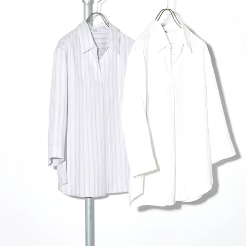 Blus rayon kerah skipper lengan 3/4