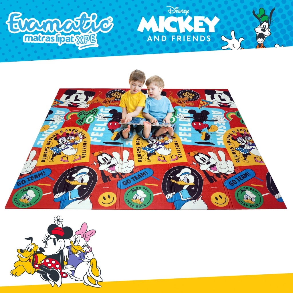 Playmat XPE Matras Lipat Jumbo Disney Mickey Mouse 180x200cm Evamatic DILI