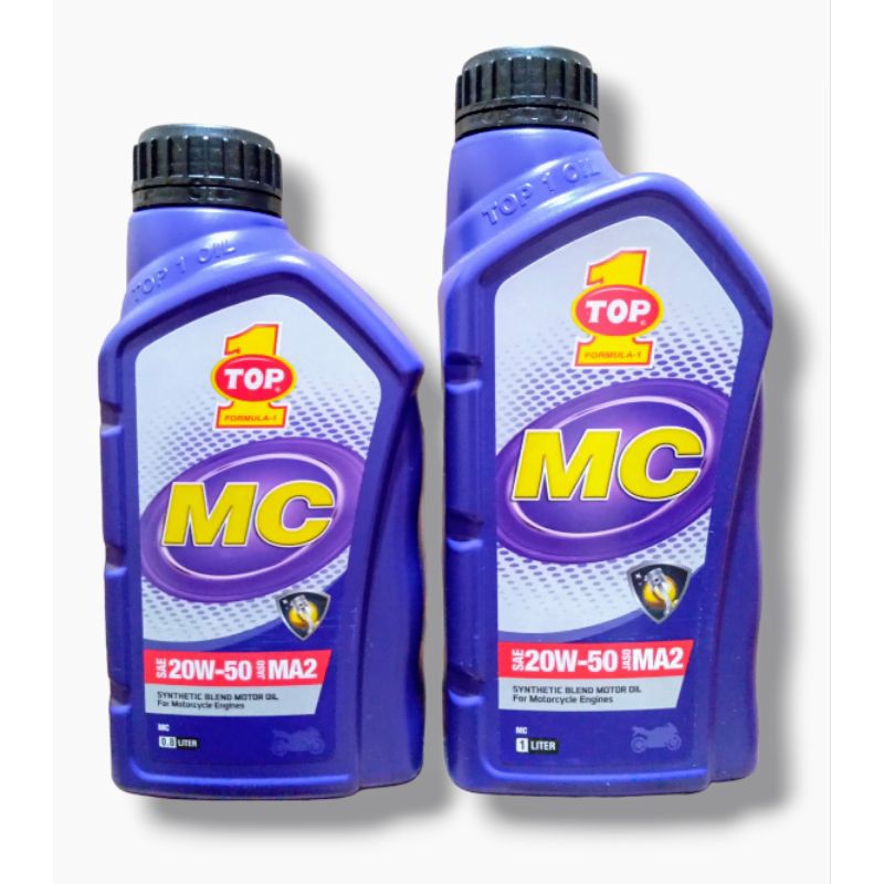 OLI TOP 1 MC sae 20W-50 1L & OLI TOP 1 MC 20W-50 800ml oli motor 4T