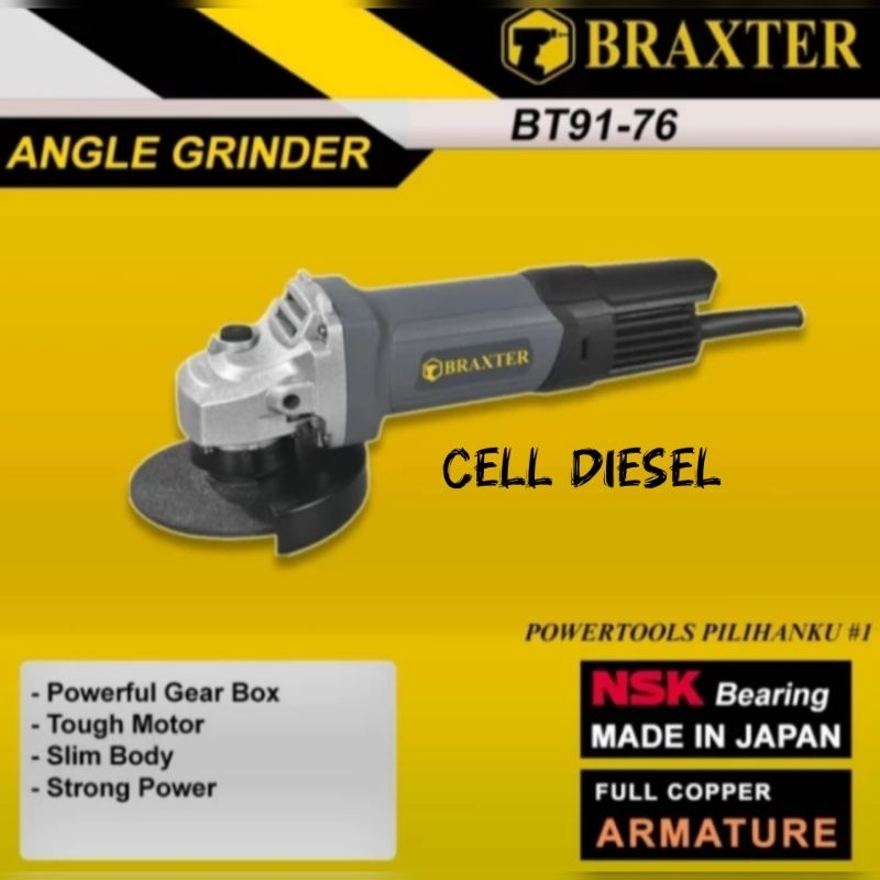 Mesin Gerinda Tangan BRAXTER BT91-76 NSK JAPAN 4 Inch