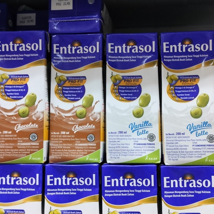 

SUSU ENTRASOL UHT 185ml RTD COKLAT / VANILA