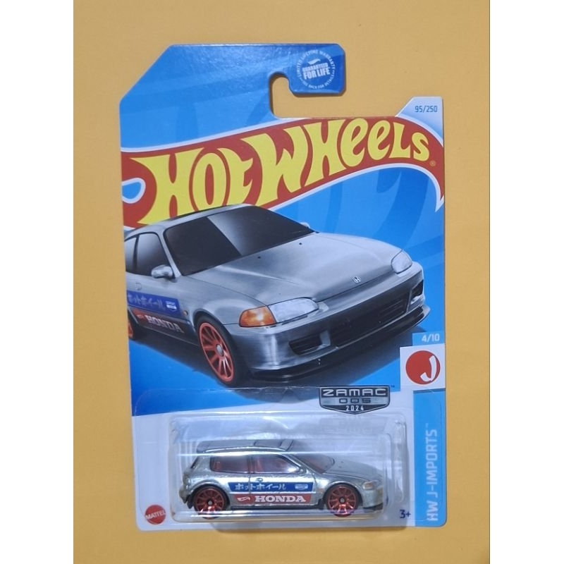 Hot wheels '92 Honda Civic EG Zamac