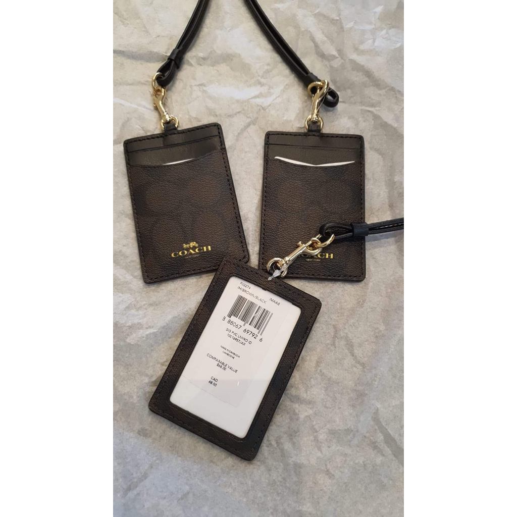 Lanyard ID C o a c h signature PVC F63274