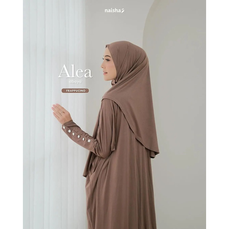 BUTIK HANZALA ~ Alea Abaya Wanita Muslim Bahan Jersy Kekinian Gamis Model Mewah Simple Cantik Elegan
