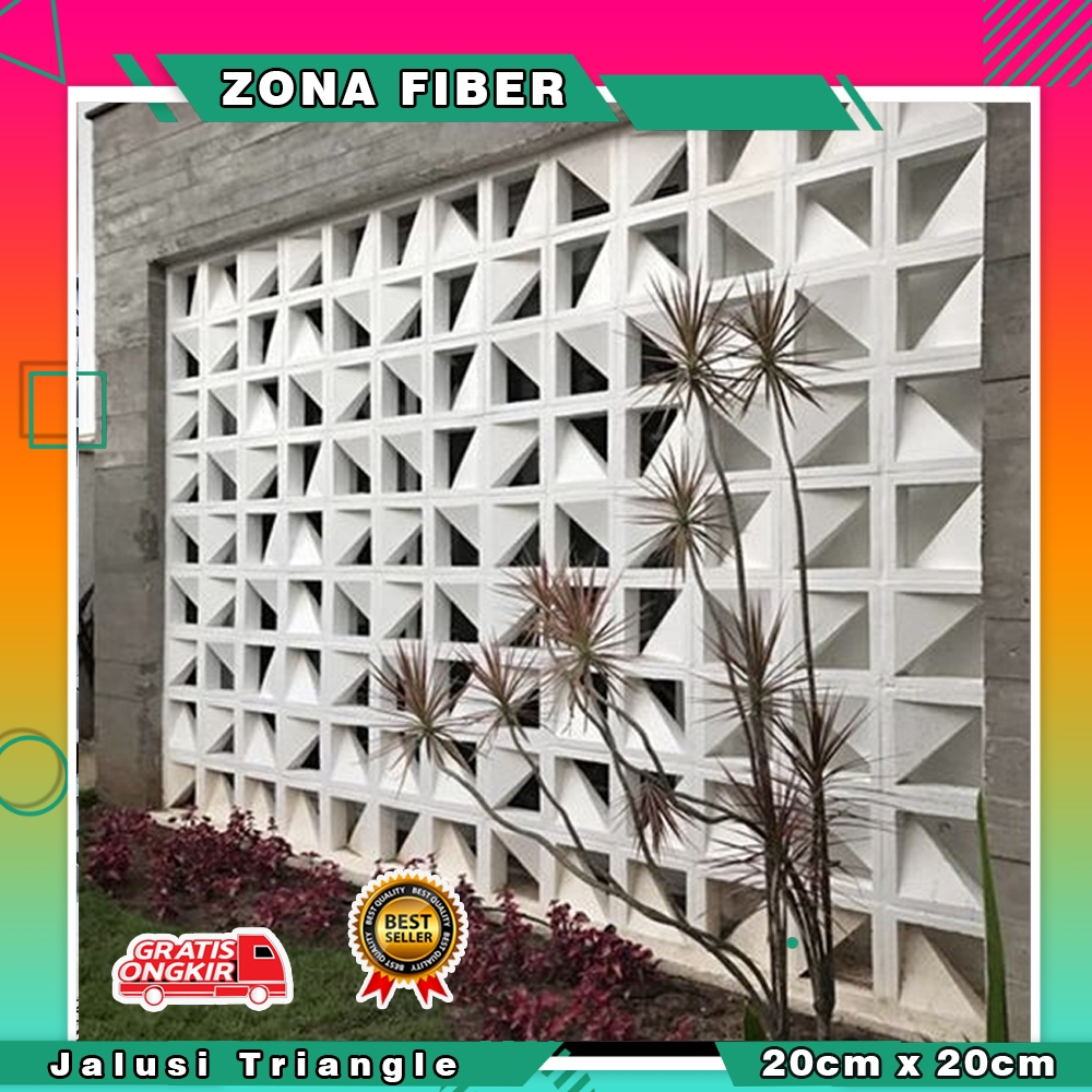 Cetakan Loster Fiber 2 muka,  cetakan roster fiber motif segitiga, cetakan loster, cetakan roster 2