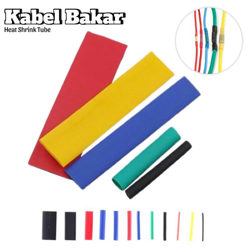 [164pcs] Kabel Bakar / Isolasi Bakar / Heat Shrink Kabel Bakar Konektor Penyambung Kabel / Kabel Iso