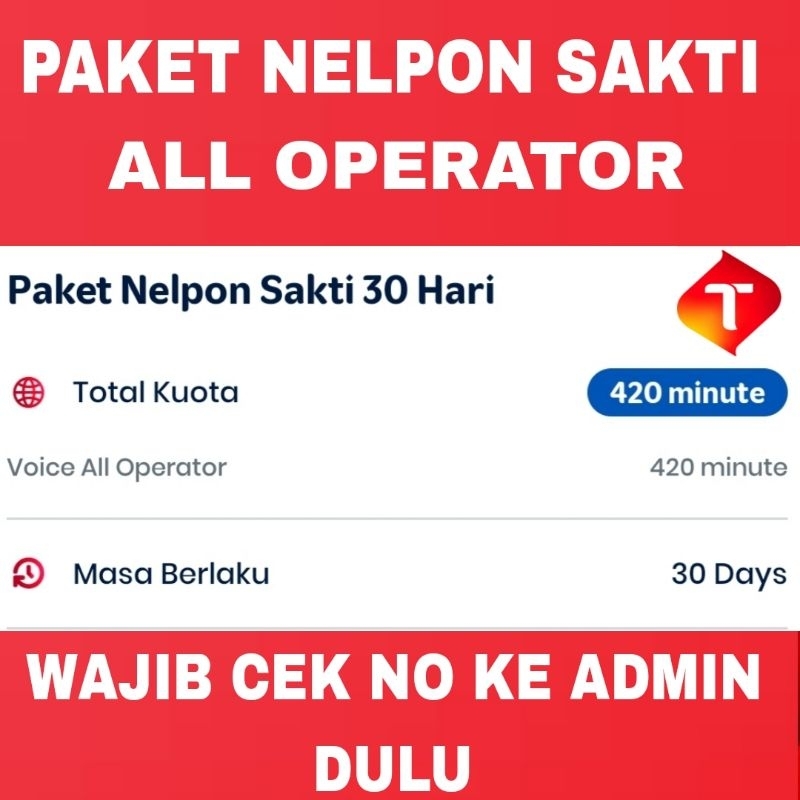 PAKET NELPON TELKOMSEL PROMO 1HARI 7HARI 30HARI