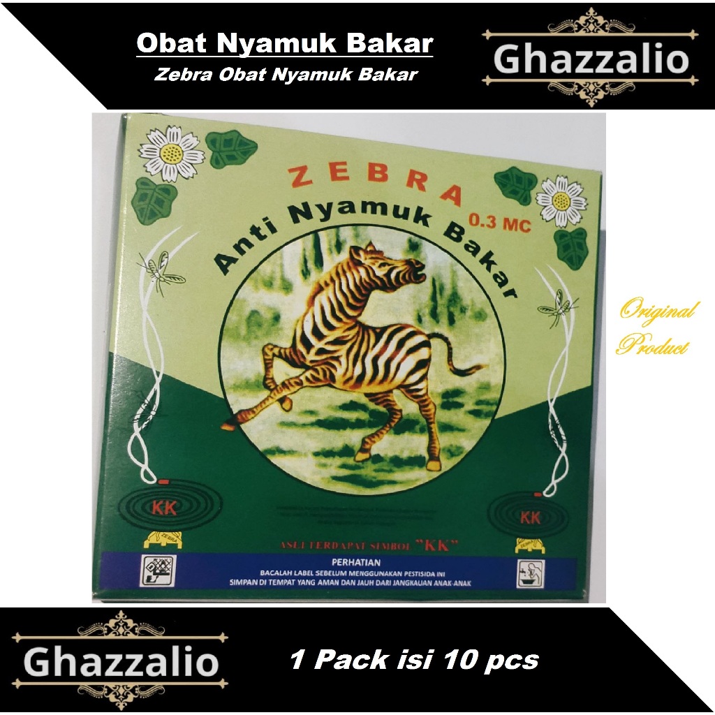 Zebra Obat Nyamuk Bakar | Anti Nyamuk | Obat Nyamuk Cap Zebra