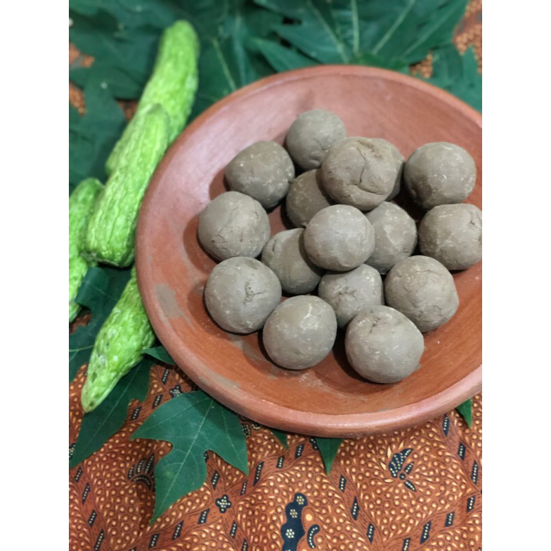 

AMPO TANAH LIAT ISI 16BUTIR( BONUS COBEK uk 19cm)PENGHILANG PAHIT DAUN PEPAYA