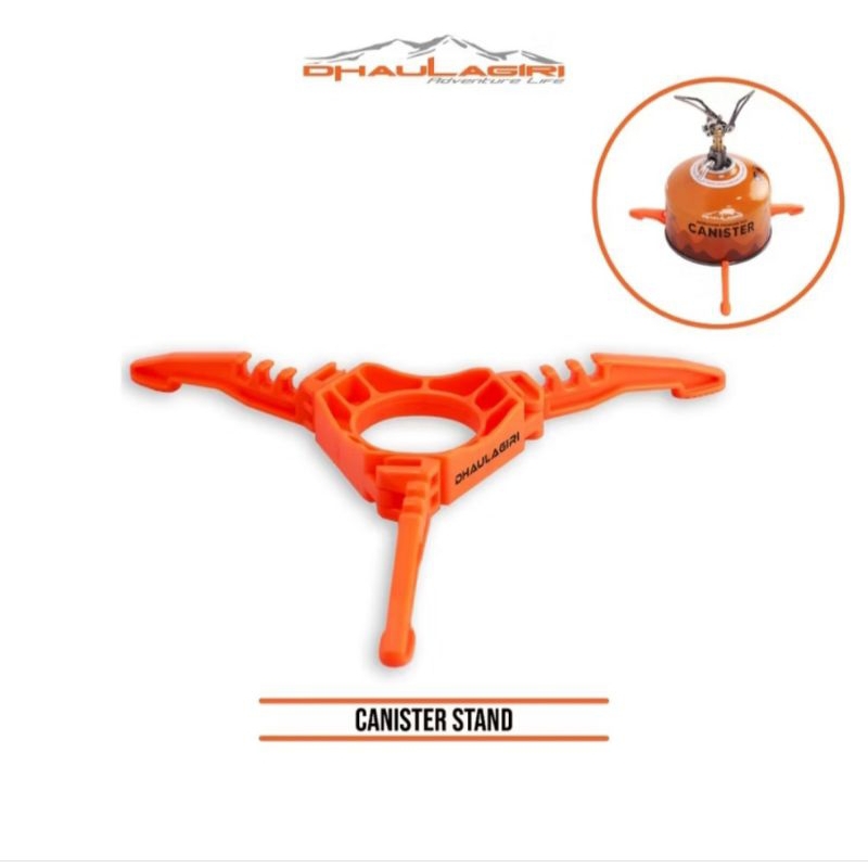 Dudukan tabung gas canister dhaulagiri / canister stand dhaulagiri plastik bracket tripod