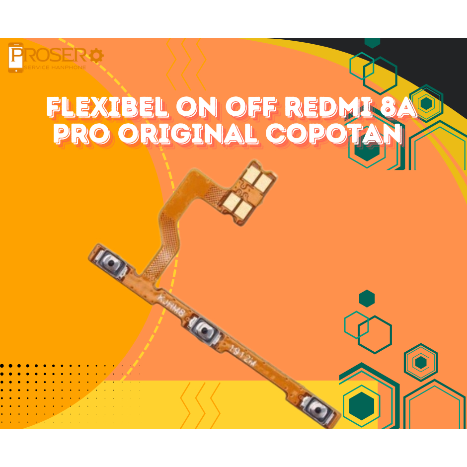 FLEXIBLE XIAOMI REDMI 8A PRO ON / OFF + VOLUME + TOMBOL BIRU