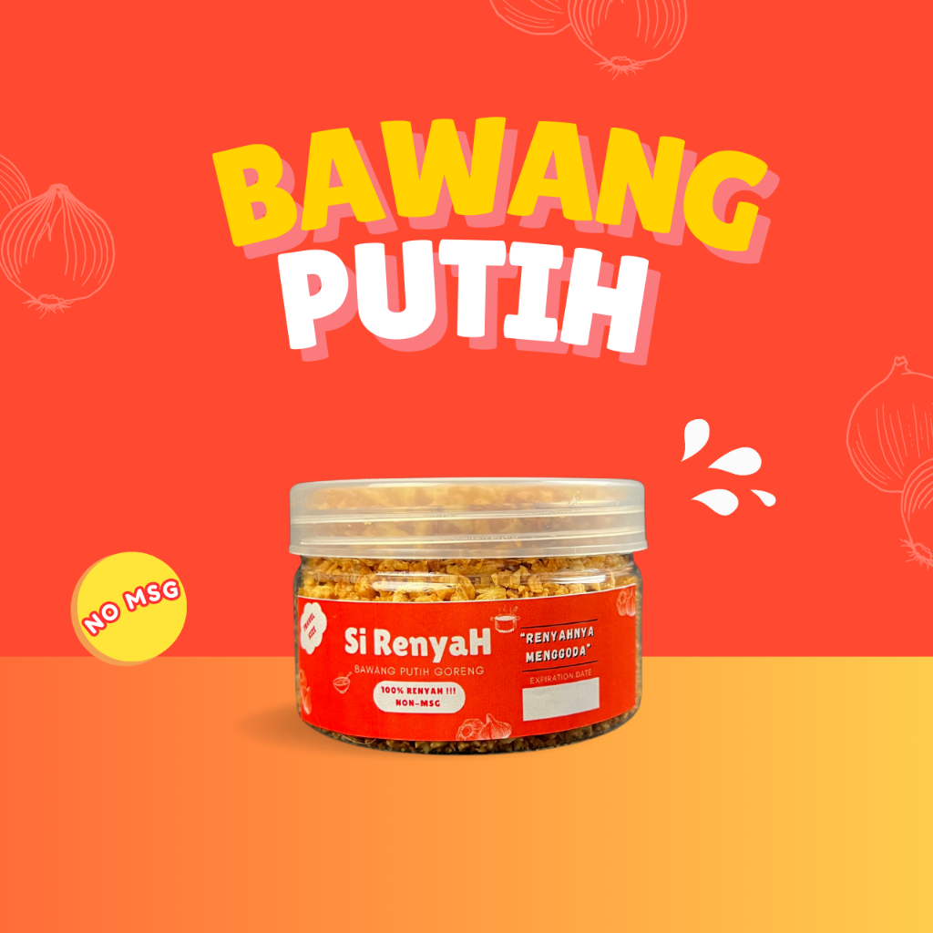 

Si Renyah Bawang Putih Goreng Premium 160gr - Tanpa Tepung & MSG, Gurih Tahan Lama