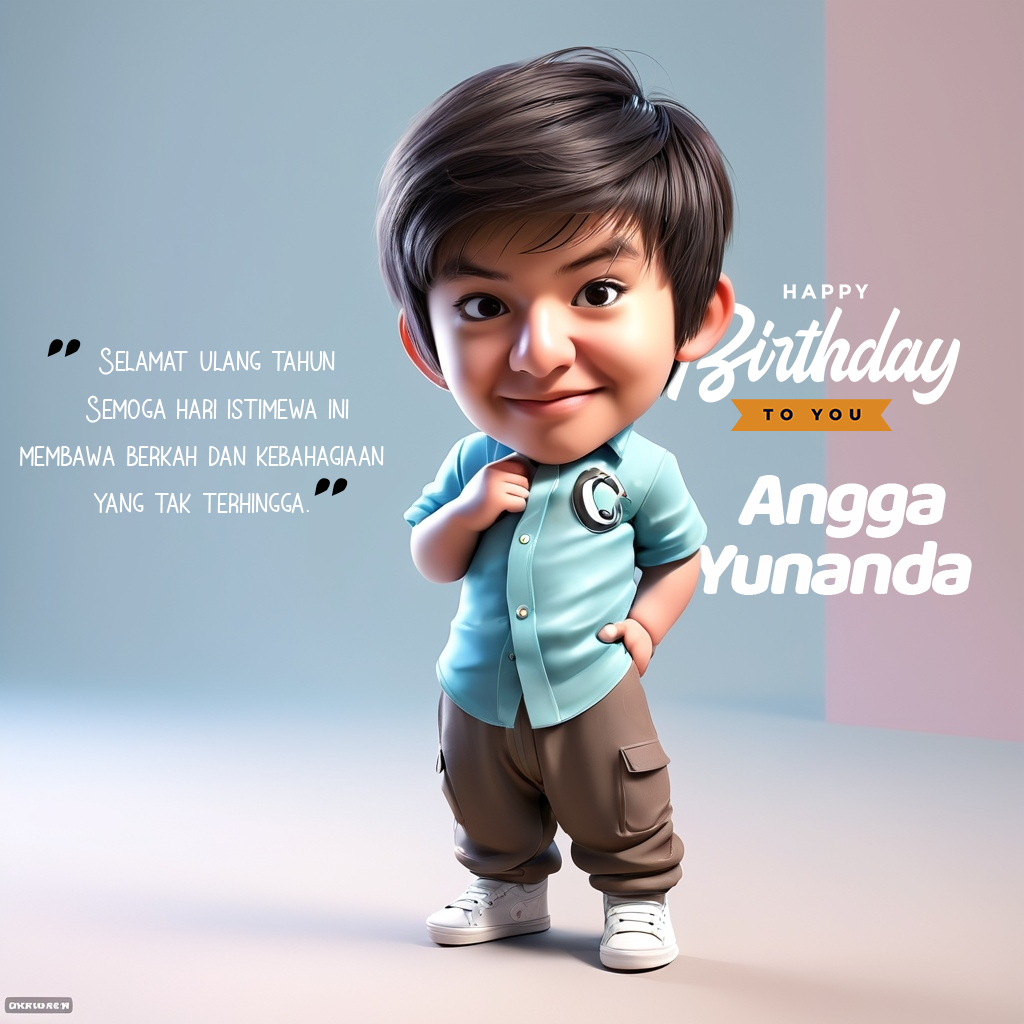Hadiah Ulang Taun, Karikatur, Gambar Muka Cowok 20 x 20 , gift, wisuda, perpisahan