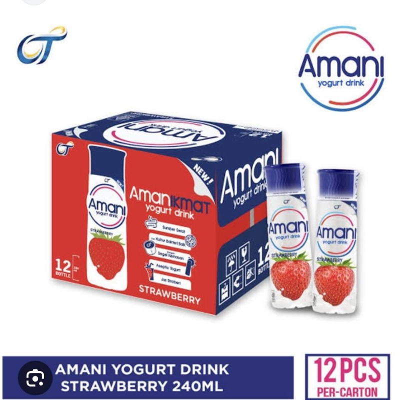 

AMANI YOGURT DRINK STRAWBERRY 1 DUS ISI 12