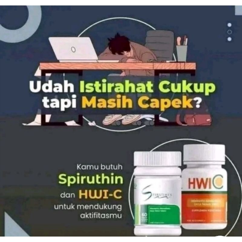 PROMO TERMURAH_spirutin Spirulina original 100%& HWI c original_asli_SPIRUTIN & HWIC aman diminum sa