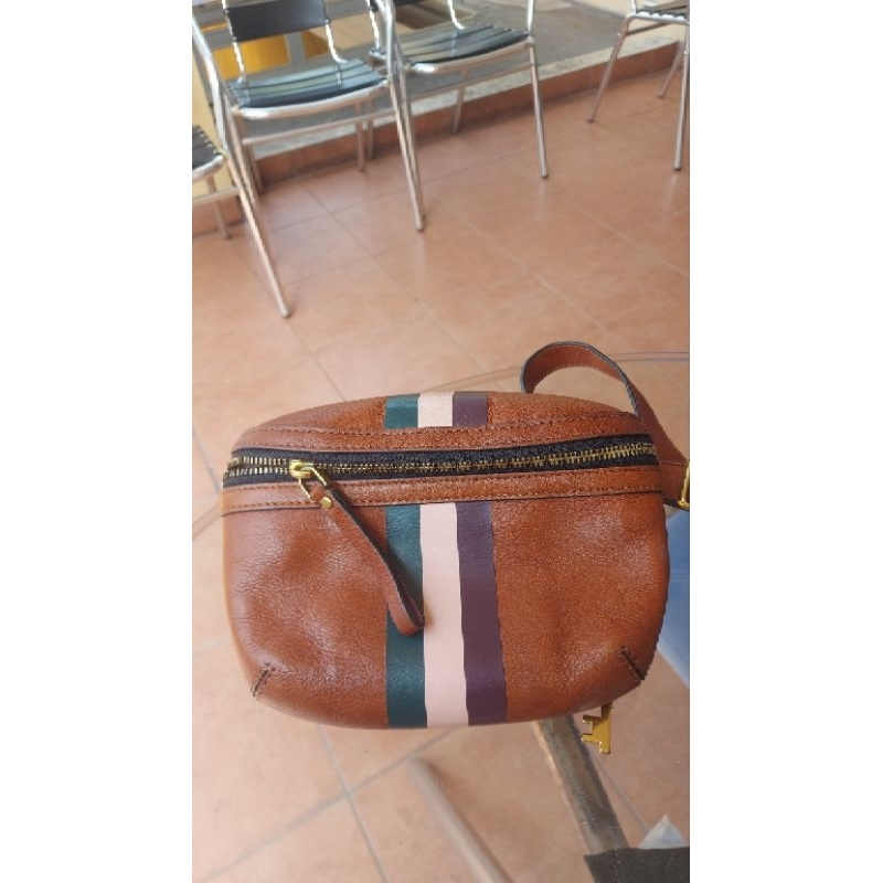 Fossil brena belt bag (waist bag) brown preloved original