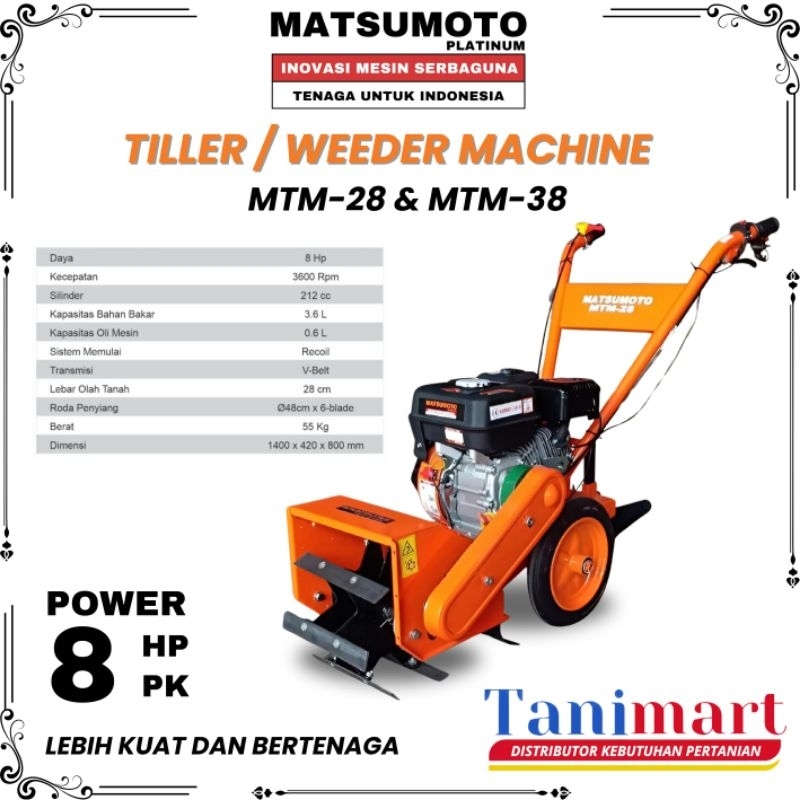 MESIN DANGIR MATSUMOTO / MINI CULTIVATOR MATSUMOTO / MESIN PENCACAH RUMPUT / MESIN PENYIANG GULMA / 