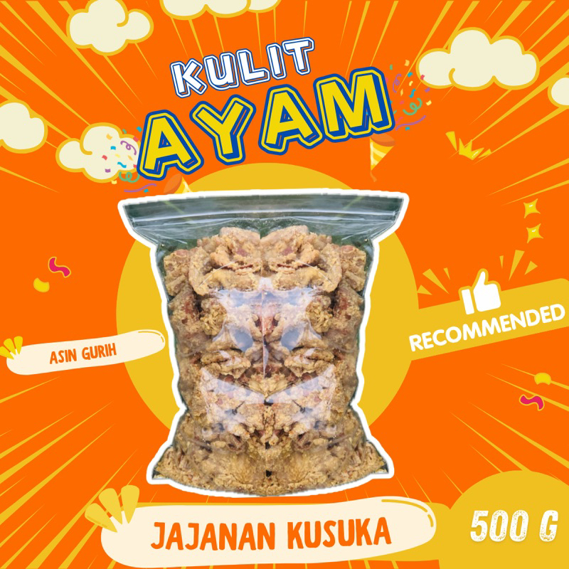 

kulit ayam crispy 500gr original/pedas