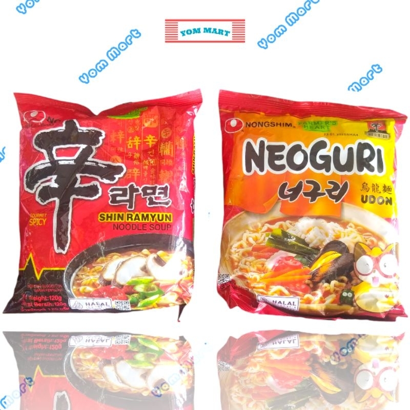 

MIE KOREA NONGSHIM NEOGURI UDON 120G, NONGSHIM SHIN RAMYUN 120G