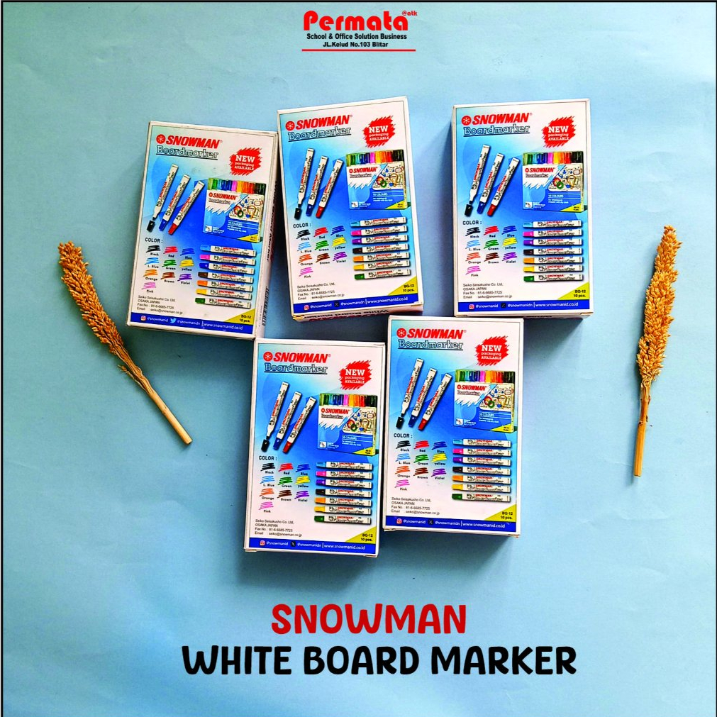 

Spidol White Board Snowman BG-12 Perpack