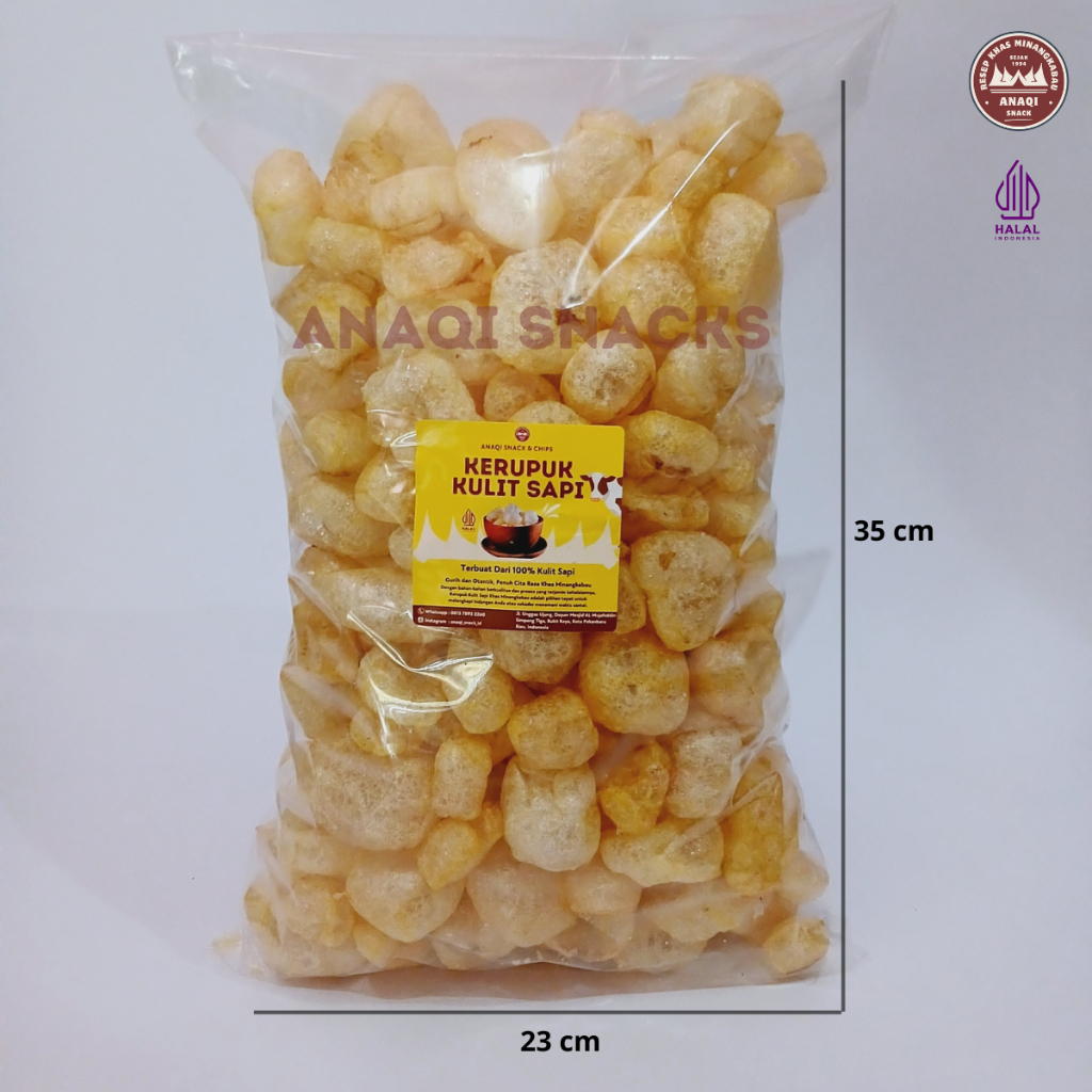 

150 Gram Kerupuk Kulit Sapi / Kerupuk Jangek / Krupuk Rambak Kulit Sapi / Krupuk Dorokdok Kulit Sapi