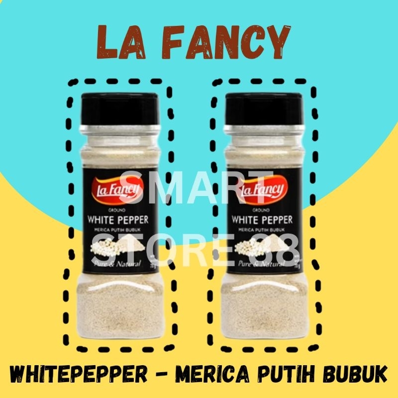 

LA FANCY WHITE PEPPER GROUND | LA FANCY MERICA PUTIH BUBUK | LA FANCY LADA BUBUK | LA FANCY MERICA BUBUK 70gram