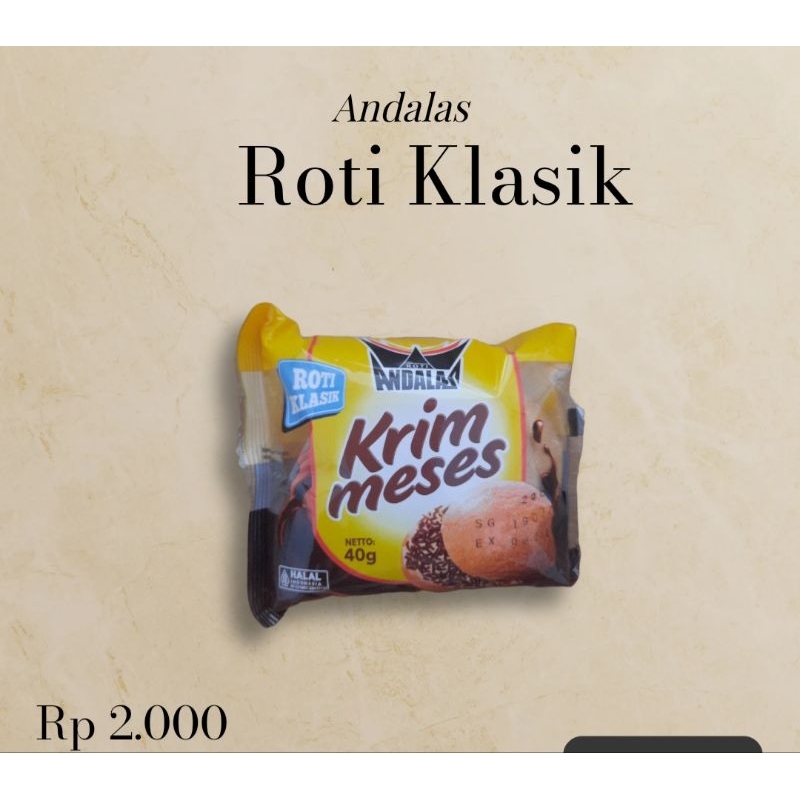 Roti Krim Meses Andalas