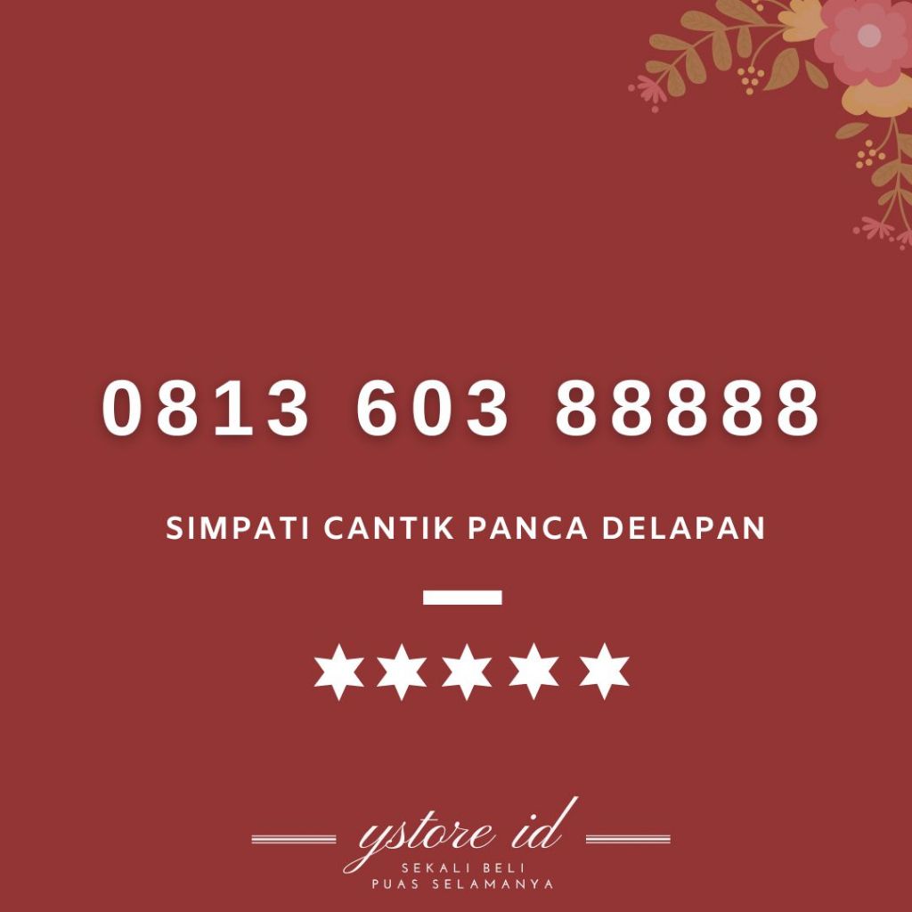 SIMPATI 888888 | NOMOR CANTIK SIMPATI HEXA DELAPAN KARTU PERDANA PRABAYAR TELKOMSEL 4G NOMER SERI 88