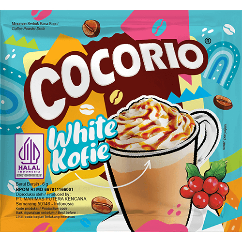 

COCORIO MINUMAN SERBUK WHITE COFFE 1RENTENG ISI 1
