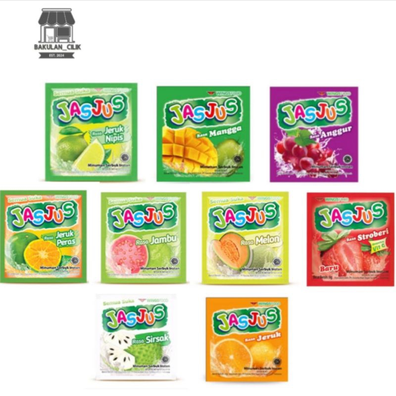 

Jasjus Minuman Serbuk Buah Isi 10 Sachet