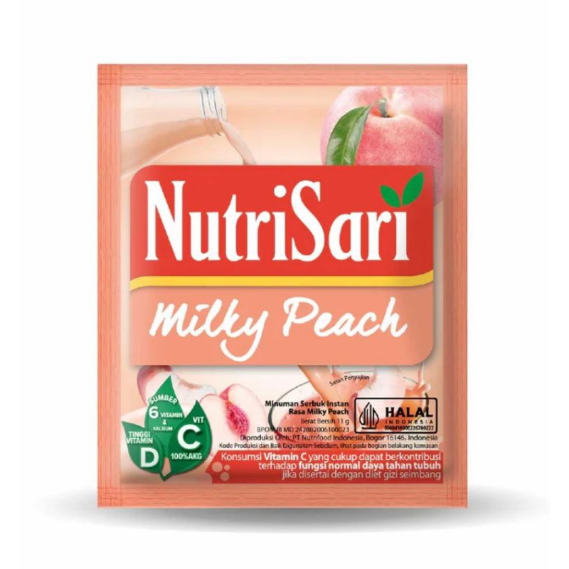 

[AYOBUY.ID] NUTRISARI MILKY PEACH 1 RENCENG (ISI 10)