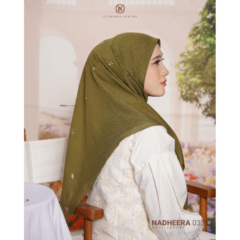NADHEERA 033 Hijab Segi Empat Voal Premium - NADHEERA LUXURY
