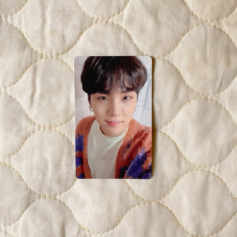 suga yoongi photocard pob weverse bts be essential edition album official (without pc holder)