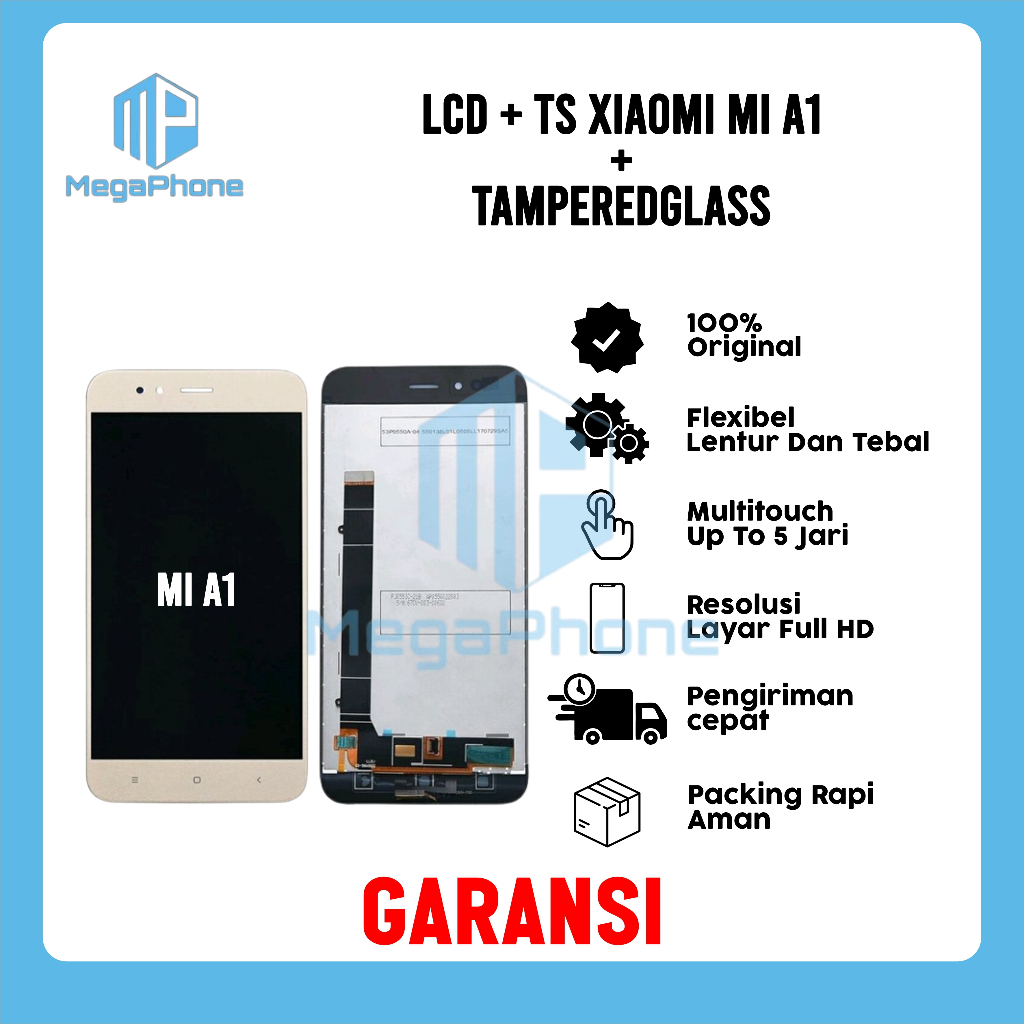 LCD + TS XIAOMI MI A1 ORI FULLSET GARANSI