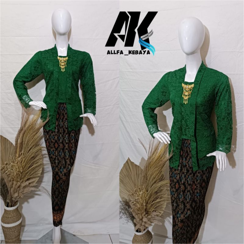 BAJU KEBAYA KUTU BARU MODERN LENGAN PANJANG / SETELAN KEBAYA BUAT ACARA WISUDA KARTINI KONDANGAN LAM