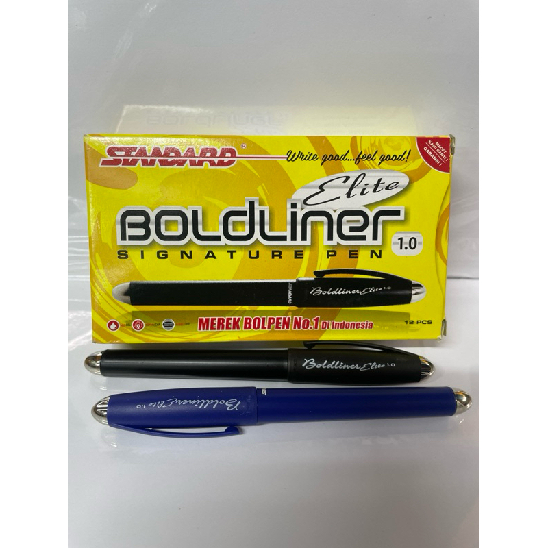 

PULPEN BOLDLINER ELITE HITAM-BIRU 12pcs
