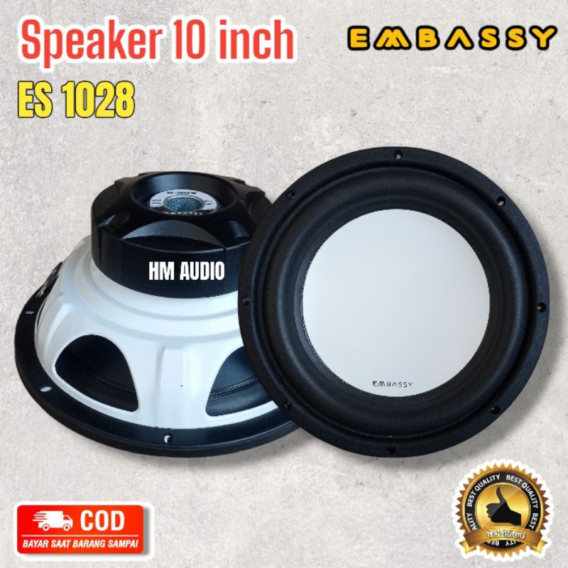 Speaker 10 inch Subwoofer 10 Inch EMBASSY ES-1028