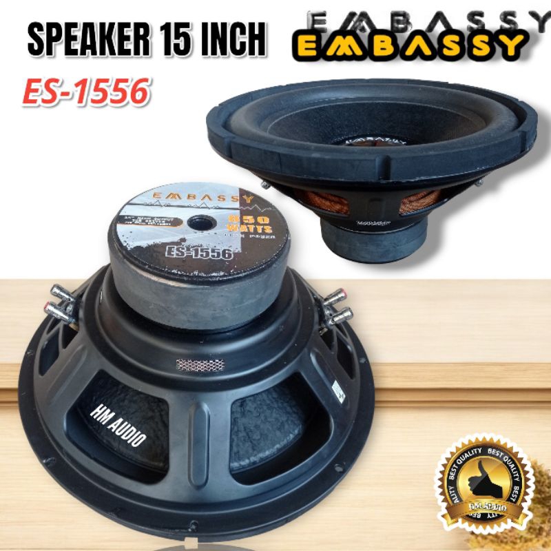 Speaker Subwoofer 15 inch Subwoofer 15 inch Embassy Double magnet Es 1556