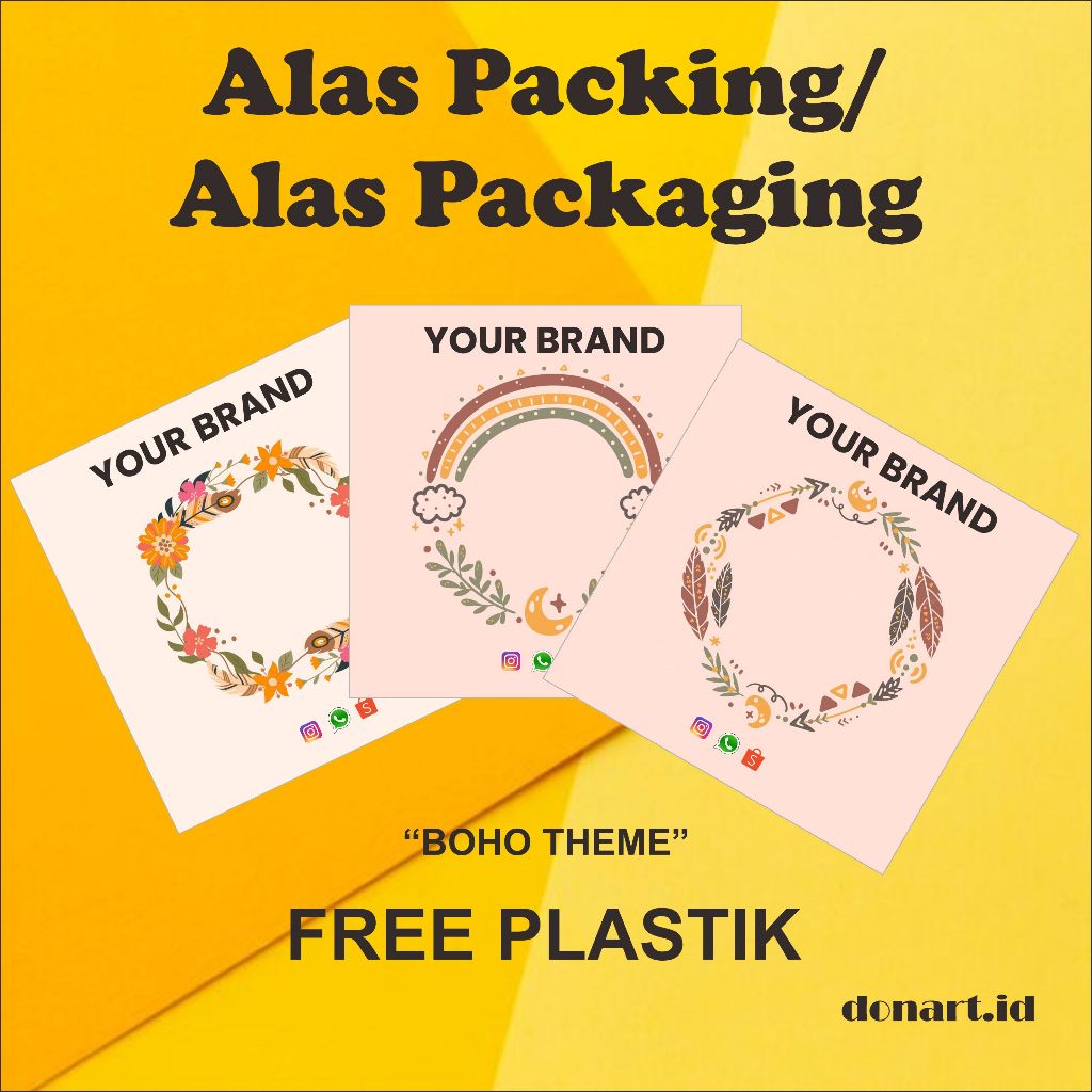 

Alas Packing | Alas Packaging cincin, gelang, aksesoris | Boho Theme | Free plastik