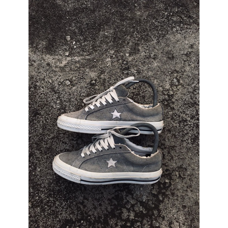CONVERSE ONE STAR OX SUEDE DRAK GREY