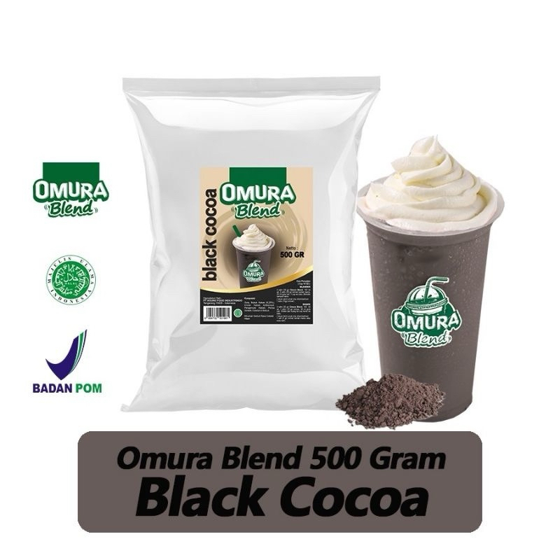 

Black Cocoa 500 gr / Bubuk Premium/ Indonesia Powder / Bubuk Minuman Omura /Bubuk Minuman Boba